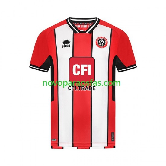 Camisolas Sheffield United Homem Casa 2023-2024 Manga Curta