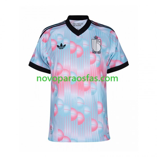 Camisolas Bélgica Homem Visitante Copa do Mundo 2026 Manga Curta