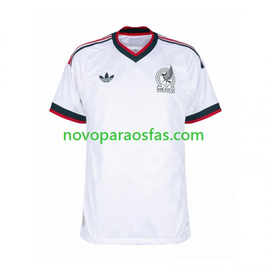 Camisolas México Homem Visitante Copa do Mundo 2026 Manga Curta