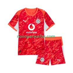 Camisolas Borussia Dortmund Guarda-redes Criança Visitante 2025-2026 Manga Curta