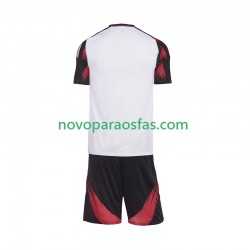 Camisolas CR Flamengo Criança Visitante 2025-2026 Manga Curta