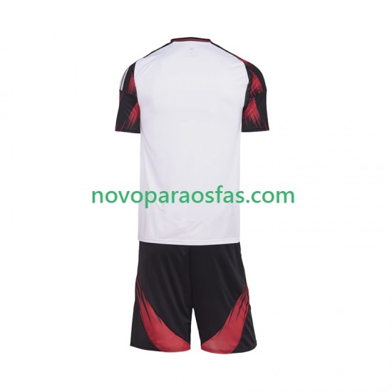 Camisolas CR Flamengo Criança Visitante 2025-2026 Manga Curta