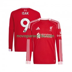 Camisolas Liverpool ISAK 9 Homem Casa 2025-2026 Manga Comprida