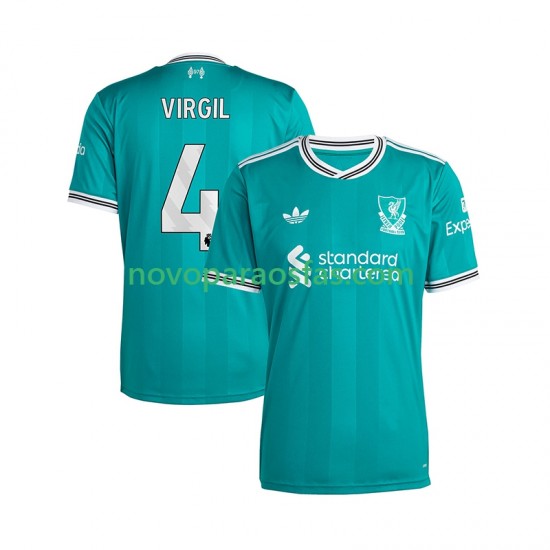 Camisolas Liverpool Virgil van Dijk 4 Homem Alternativo 2025-2026 Manga Curta