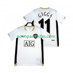 Camisolas Manchester United GIGGS 11 -2007 Retro Homem Visitante 2006 Manga Curta