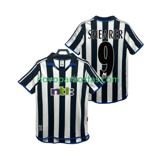 Camisolas Newcastle United SHEARER 9 2000 2001 Retro Homem Casa Manga Curta