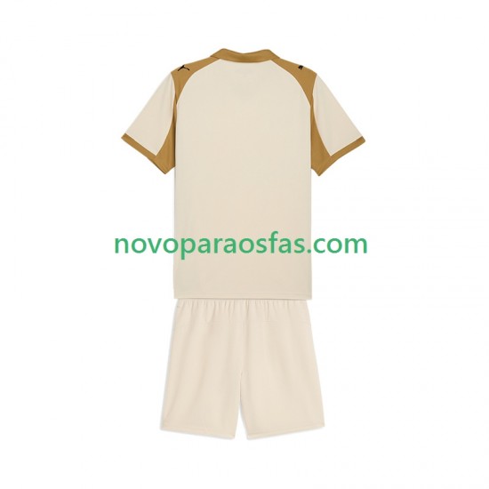 Camisolas RC Lens Criança Alternativo 2025-2026 Manga Curta