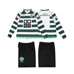 Camisolas Sporting CP 2001 2003 Retro Criança Casa Manga Comprida
