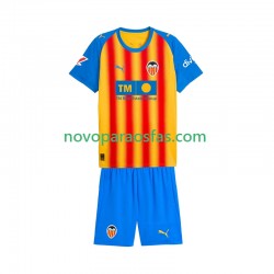 Camisolas Valencia CF Criança Alternativo 2025-2026 Manga Curta