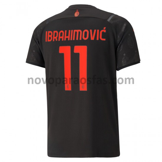 Camisolas AC Milan Ibrahimovic 11 Alternativo 2021-2022 Manga Curta