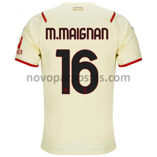 Camisolas AC Milan Mike Maignan 16 Visitante 2021-2022 Manga Curta