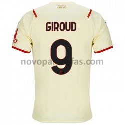 Camisolas AC Milan Olivier Giroud 9 Visitante 2021-2022 Manga Curta