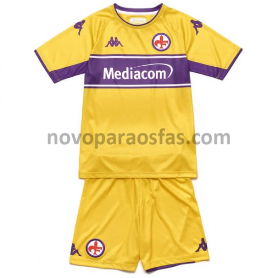 Camisolas ACF Fiorentina Criança Alternativo 2021-2022 Manga Curta