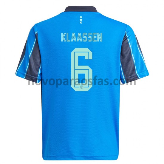 Camisolas AFC Ajax Davy Klaassen 6 Visitante 2021-2022 Manga Curta
