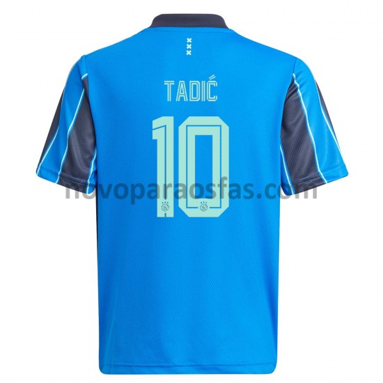 Camisolas AFC Ajax Dusan Tadic 10 Visitante 2021-2022 Manga Curta