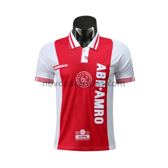 Camisolas AFC Ajax Retro Casa 1997-1998 Manga Curta