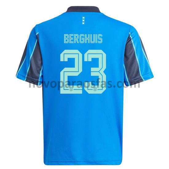 Camisolas AFC Ajax Steven Berghuis 23 Visitante 2021-2022 Manga Curta