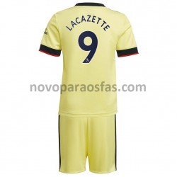 Camisolas Arsenal Alexandre Lacazette 9 Criança Visitante 2021-2022 Manga Curta