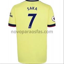 Camisolas Arsenal Bukayo Saka 7 Visitante 2021-2022 Manga Curta