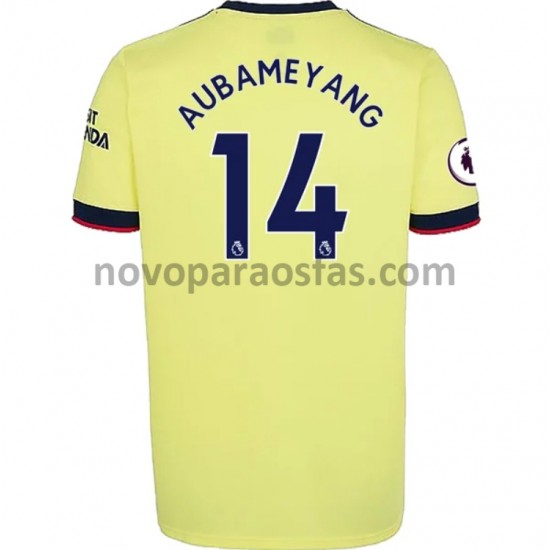 Camisolas Arsenal Pierre-Emerick Aubameyang 14 Visitante 2021-2022 Manga Curta