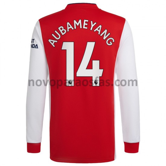 Camisolas Arsenal Pierre-Emerick Aubameyang 14 Casa 2021-2022 Manga Comprida