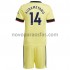 Camisolas Arsenal Pierre-Emerick Aubameyang 14 Criança Visitante 2021-2022 Manga Curta