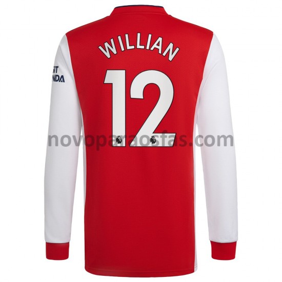 Camisolas Arsenal Willian 12 Casa 2021-2022 Manga Comprida