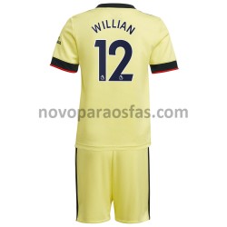 Camisolas Arsenal Willian 12 Criança Visitante 2021-2022 Manga Curta