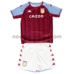 Camisolas Aston Villa Criança Casa 2021-2022 Manga Curta