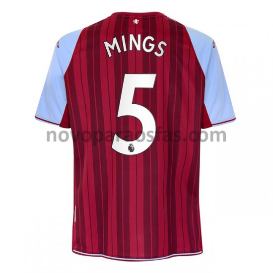 Camisolas Aston Villa Tyrone Mings 5 Casa 2021-2022 Manga Curta