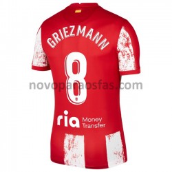 Camisolas Atlético Madrid Antoine Griezmann 8 Casa 2021-2022 Manga Curta