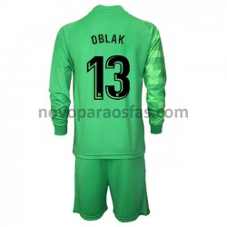 Camisolas Atlético Madrid Guarda-redes Jan Oblak 13 Criança Alternativo 2021-2022 Manga Comprida