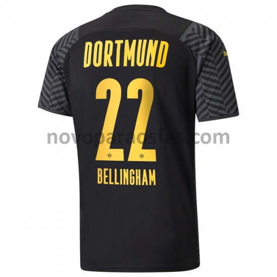 Camisolas Borussia Dortmund Jude Bellingham 22 Visitante 2021-2022 Manga Curta