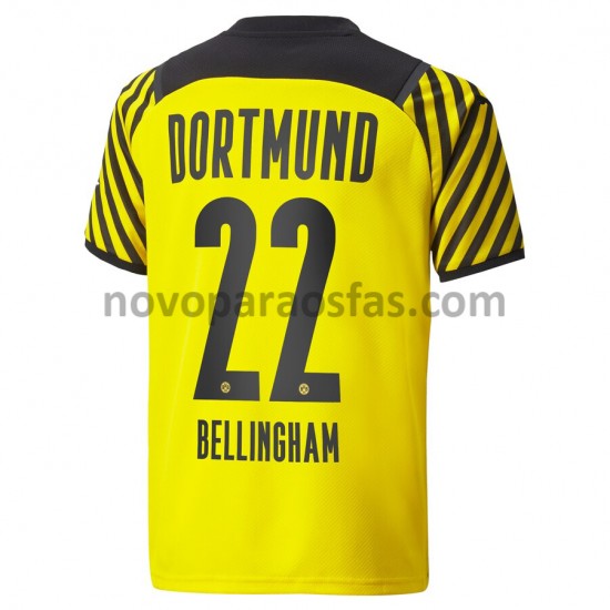 Camisolas Borussia Dortmund Jude Bellingham 22 Casa 2021-2022 Manga Curta