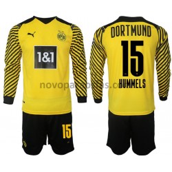 Camisolas Borussia Dortmund Hummels 15 Criança Casa 2021-2022 Manga Comprida