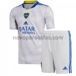 Camisolas Boca Juniors Criança Visitante 2021-2022 Manga Curta