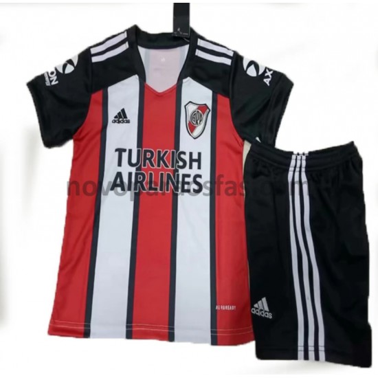 Camisolas CA River Plate Criança Alternativo 2021-2022 Manga Curta
