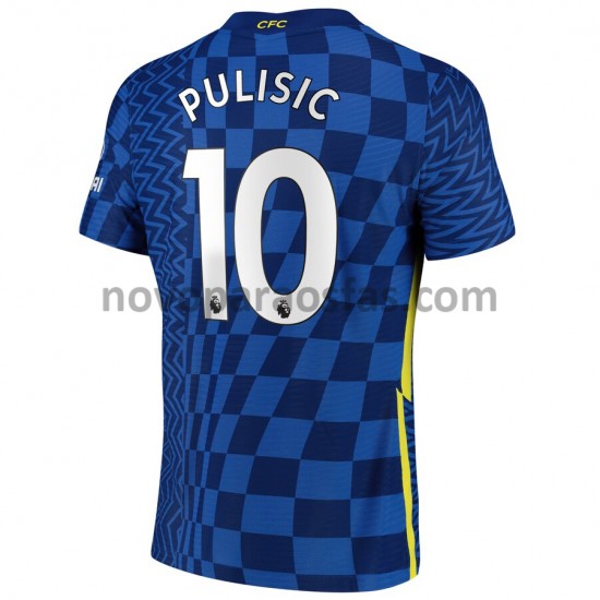 Camisolas Chelsea Christian Pulisic 10 Casa 2021-2022 Manga Curta