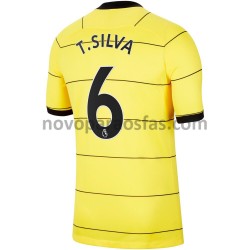 Camisolas Chelsea Thiago Silva 6 Visitante 2021-2022 Manga Curta