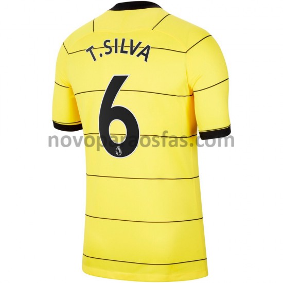 Camisolas Chelsea Thiago Silva 6 Visitante 2021-2022 Manga Curta