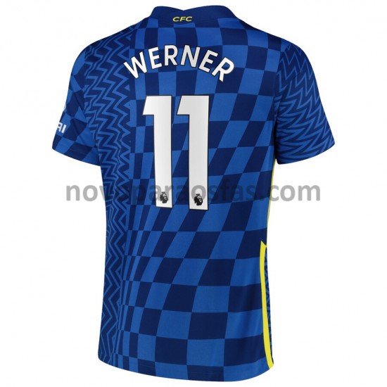 Camisolas Chelsea Timo Werner 11 Casa 2021-2022 Manga Curta