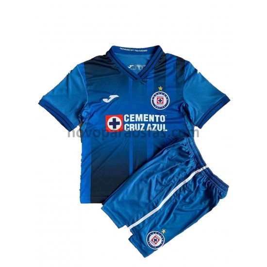 Camisolas Cruz Azul Criança Casa 2021-2022 Manga Curta
