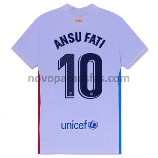 Camisolas FC Barcelona Ansu Fati 10 Visitante 2021-2022 Manga Curta