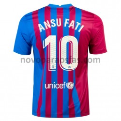 Camisolas FC Barcelona Ansu Fati 10 Casa 2021-2022 Manga Curta