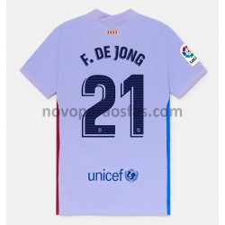 Camisolas FC Barcelona F.De Jong 21 Visitante 2021-2022 Manga Curta