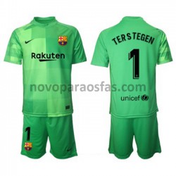 Camisolas FC Barcelona Guarda-redes Ter Stegen 1 Criança Alternativo 2021-2022 Manga Curta