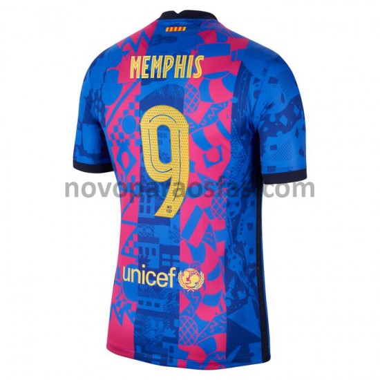 Camisolas FC Barcelona Memphis Depay 9 Alternativo 2021-2022 Manga Curta