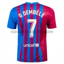 Camisolas FC Barcelona O. Dembele 7 Casa 2021-2022 Manga Curta