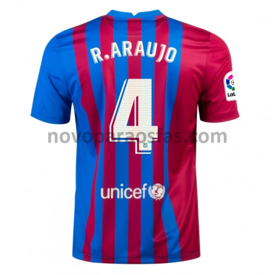Camisolas FC Barcelona Ronald Araujo 4 Casa 2021-2022 Manga Curta