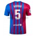 Camisolas FC Barcelona Sergio Busquets 5 Casa 2021-2022 Manga Curta